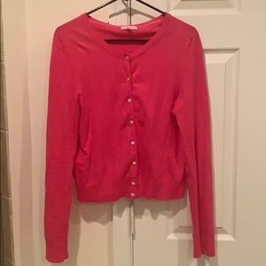 Lilly Pulitzer Pink Button-up Sweater